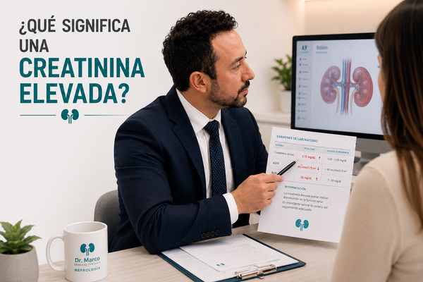 ¿Qué significa una creatinina elevada?